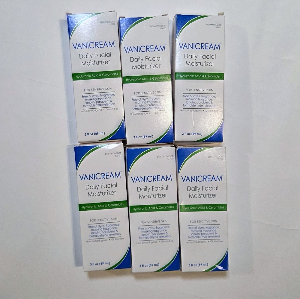 Vanicream Daily Facial Moisturizer Lot (6) total